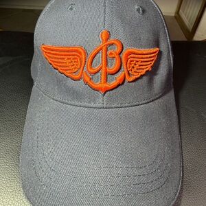 Breitling Hat Cap Embroidered Cotton Adjustable Strapback Logo dark blue